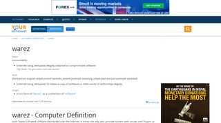 
                            13. Warez dictionary definition | warez defined - YourDictionary
