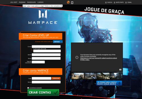 
                            2. Warface - Level Up! Games :: Comece a jogar !