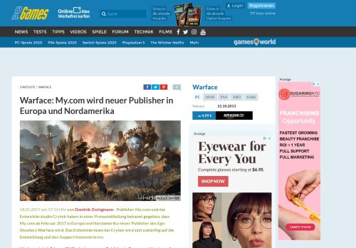 
                            7. Warface: My.com wird neuer Publisher in Europa und Nordamerika