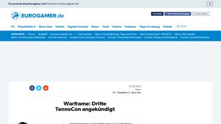 
                            7. Warframe: Dritte TennoCon angekündigt • Eurogamer.de