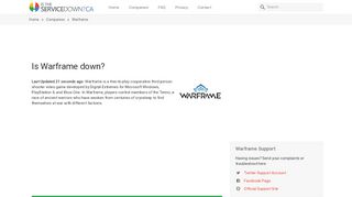 
                            5. Warframe - Is The Service Down? Canada