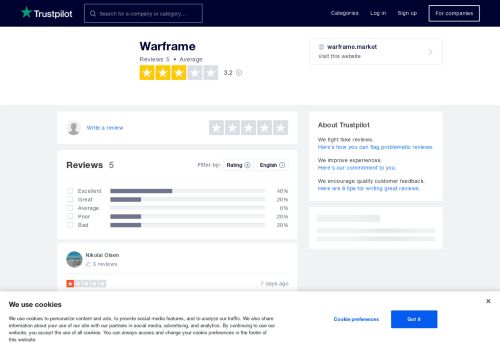 
                            8. Warframe Reviews | Read Customer Service Reviews of warframe ...