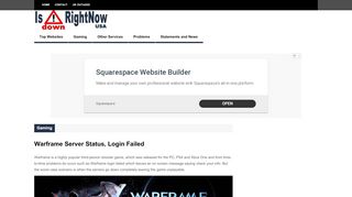 
                            5. Warframe Server Status, Login Failed | Is Down Right Now USA