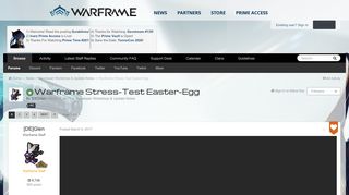 
                            1. Warframe Stress-Test Easter-Egg - Developer Workshop & Update ...