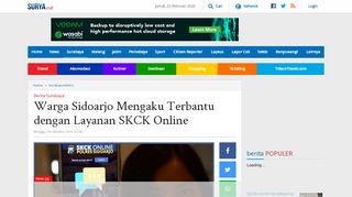 
                            13. Warga Sidoarjo Mengaku Terbantu dengan Layanan SKCK Online ...