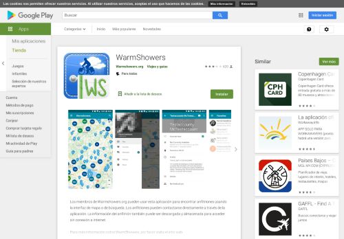 
                            6. WarmShowers - Aplicaciones en Google Play
