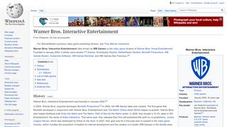 
                            8. Warner Bros. Interactive Entertainment – Wikipedia