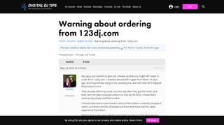 
                            6. Warning about ordering from 123dj.com - Digital DJ Tips