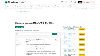 
                            13. Warning against DELPASO Car Hire - Malaga Forum - TripAdvisor