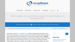 
                            11. Warning!!!-Group Policy Logon Scripts Delays in Windows 8.1 - Group ...