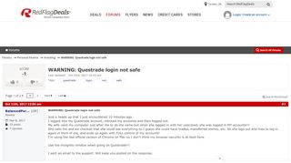 
                            10. WARNING: Questrade login not safe - RedFlagDeals.com Forums