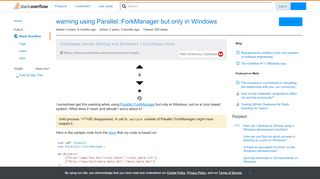 
                            9. warning using Parallel::ForkManager but only in Windows - Stack ...