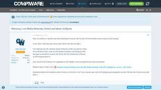 
                            6. Warnung ;) vor RelAix Networks GmbH und deren HotSpots ...