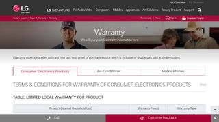 
                            6. Warranty - LG