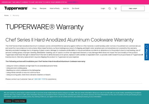 
                            8. Warranty - Tupperware