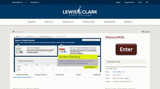 
                            2. WarriorWeb | Lewis-Clark State - Lewis-Clark State College