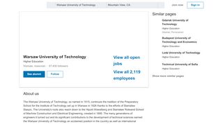 
                            9. Warsaw University of Technology | LinkedIn