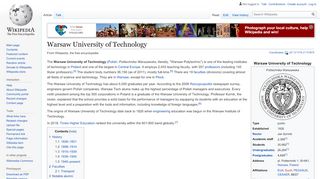 
                            6. Warsaw University of Technology - Wikipedia