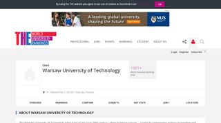 
                            10. Warsaw University of Technology World University Rankings | THE