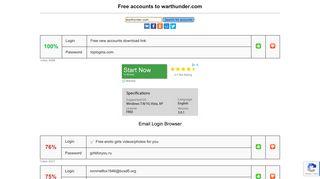 
                            13. warthunder.com - free accounts, logins and passwords