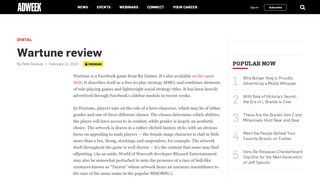 
                            12. Wartune review – Adweek
