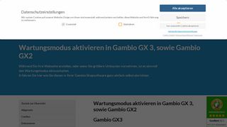 
                            4. Wartungsmodus aktivieren in Gambio GX 3, sowie Gambio GX2 - Estugo