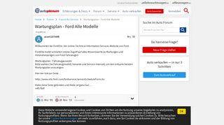 
                            6. Wartungsplan - Ford Alle Modelle - Forum für Service - autoplenum.de