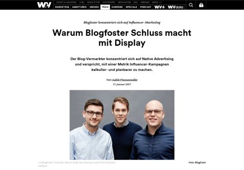 
                            3. Warum Blogfoster Schluss macht mit Display | W&V