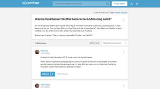 
                            4. Warum funktioniert Netflix beim Screen Mirroring nicht? (Technik ...