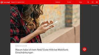 
                            12. Warum habe ich kein Netz? Erste Hilfe bei Mobilfunk ... - Vodafone