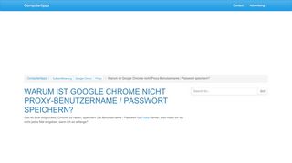 
                            8. Warum ist Google Chrome nicht Proxy-Benutzername / Passwort ...