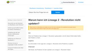 
                            11. Warum kann ich Lineage 2 - Revolution nicht updaten? – BlueStacks ...