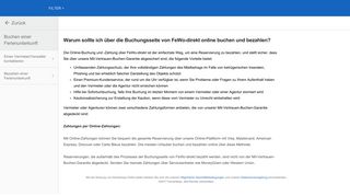 
                            4. Warum sollte ich über die Buchungsseite von FeWo-direkt online ...