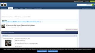 
                            12. Warum sollte man Aion nicht spielen - Allgemein (MMO) - buffed.de ...