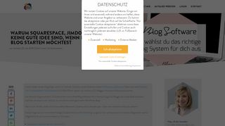 
                            11. Warum Squarespace, Jimdo und Wix keine gute ... - Blog Your Thing