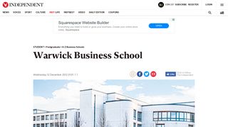 
                            8. Warwick Business School | The Independent