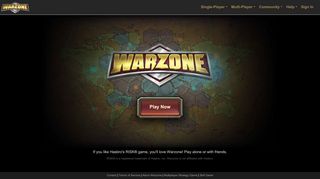
                            2. Warzone - Better than Hasbro's RISK® game - Play Online Free