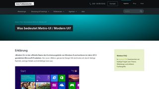 
                            7. Was bedeutet Metro-UI / Modern UI? | kulturbanause®