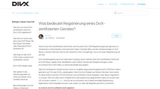 
                            6. Was bedeutet Registrierung eines DivX-zertifizierten Gerätes? – DivX