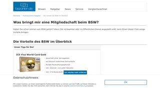 
                            11. Was bringt mir eine Mitgliedschaft bei BSW? | Bezahlen.de