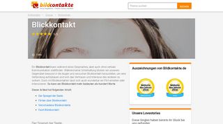 
                            2. Was der Blickkontakt verrät? Wir sagen´s dir! - Bildkontakte