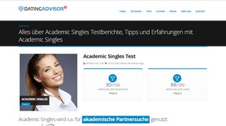 
                            3. Was Ihnen über Academic Singles niemand sagt. - DatingAdvisor.ch