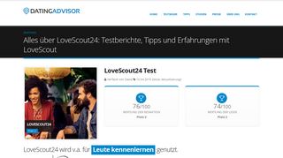 
                            4. Was Ihnen über LoveScout24 niemand sagt. - Dating Advisor