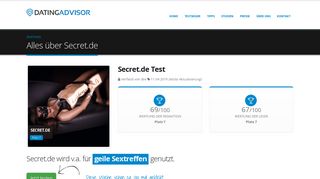 
                            7. Was Ihnen über Secret.de niemand sagt. - Dating Advisor