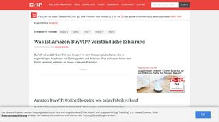 
                            10. Was ist Amazon BuyVIP? Verständliche Erklärung - CHIP