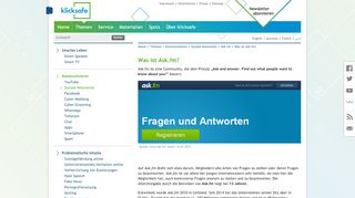 
                            8. Was ist Ask.fm? - klicksafe.de