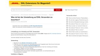 
                            6. Was ist bei der Umstellung auf DHL Versenden zu beachten? : DHL ...