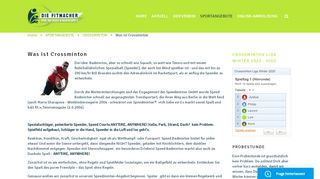 
                            13. Was ist Crossminton - Sport und Freizeit in Wilmersdorf e.V.