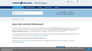 
                            11. Was ist der Catch-All-E-Mail-Account? | united-domains Hilfe