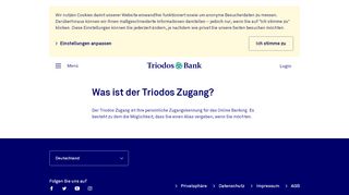 
                            6. Was ist der Triodos Zugang? - Triodos Bank